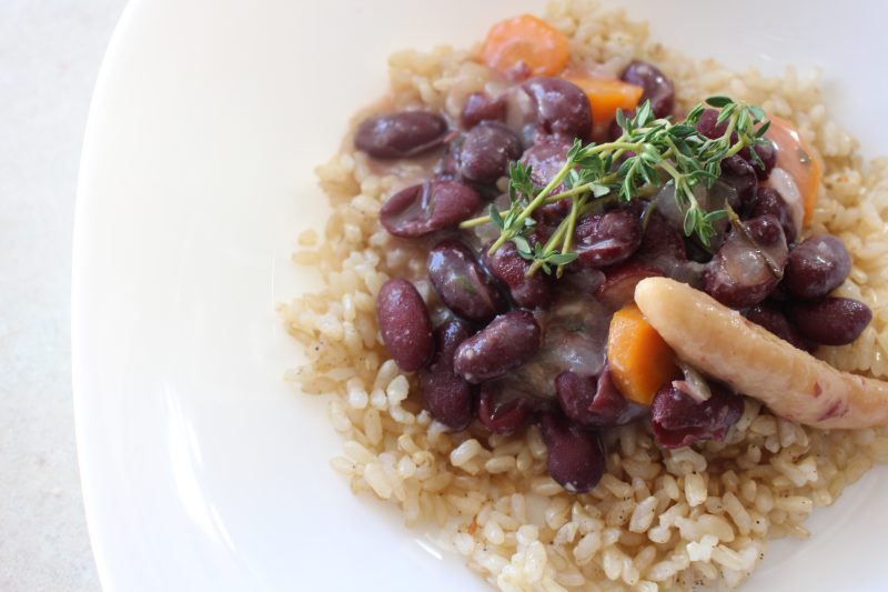 Stew Peas and Brown Rice (Vegan and Gluten Free)